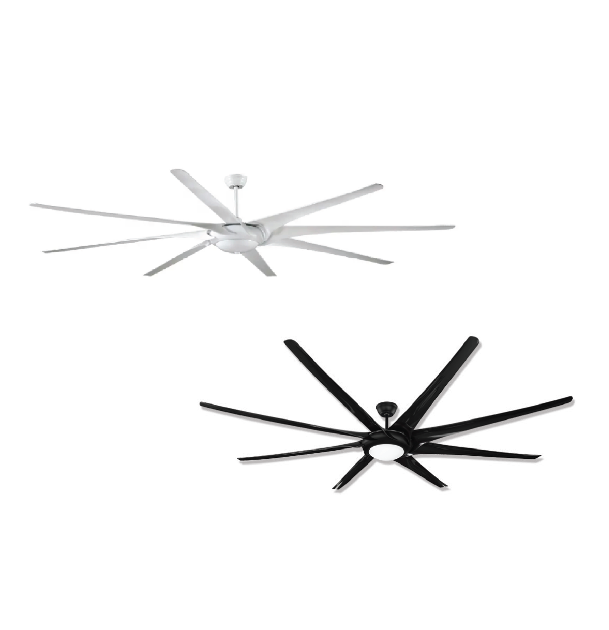 AIFA 1008A04 (B/W) 100-inch Ceiling Fan w/ LED Light