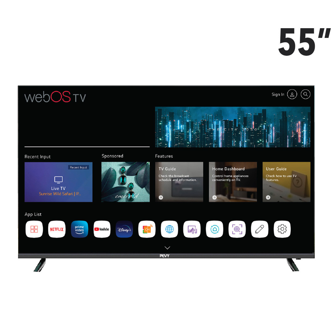 PEVY ELED-55LG600 55-inch 4K UHD Smart TV (WebOS)