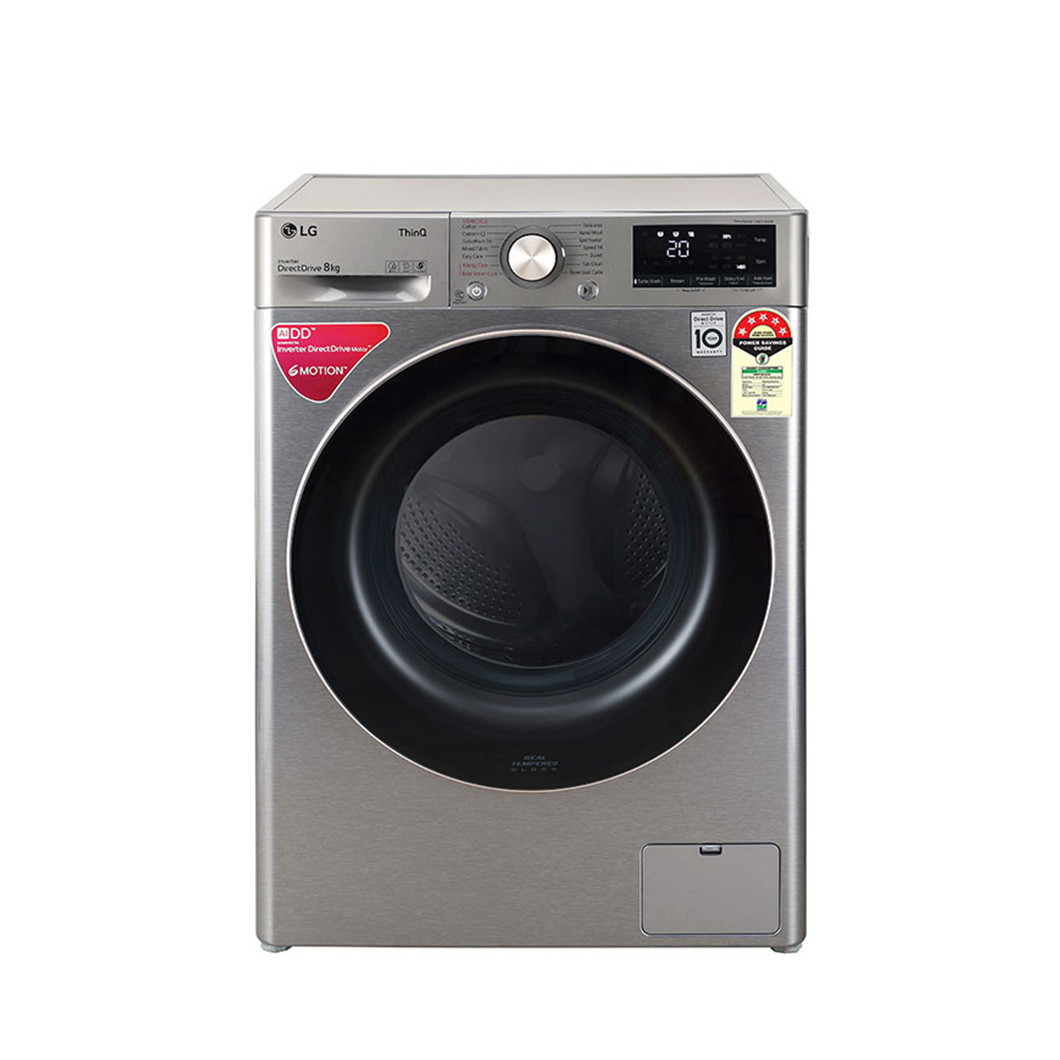 LG FV1408S4VN 8KG AI DD Smart Inverter Front Load Washing Machine - Silver
