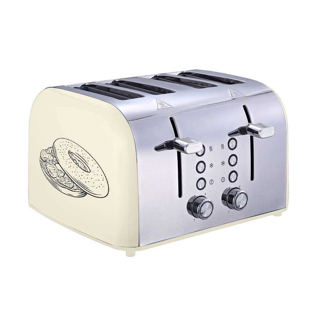 AIFA PRO-44TY 4-Slice Retro Style Toaster