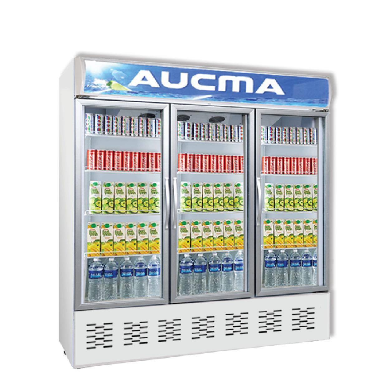 AUCMA SC-1803 1459L 3 Door Cooler Showcase