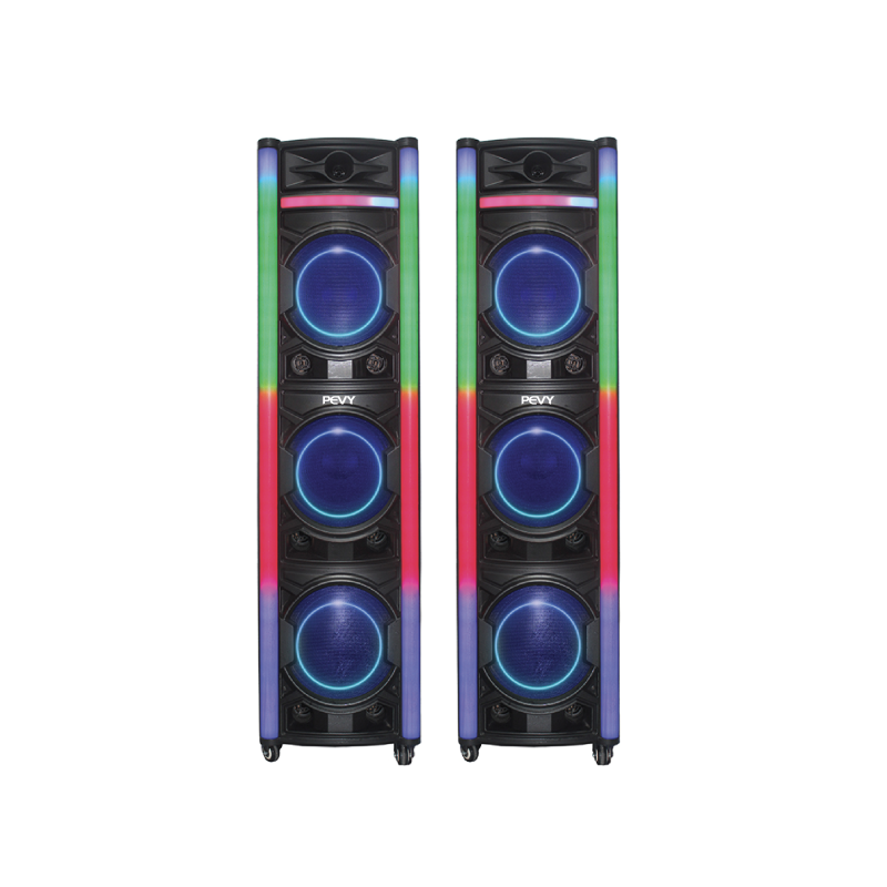 PEVY PV-Z1203PRO Karaoke Speaker w/ 3 x 12" Woofer & RGB Light