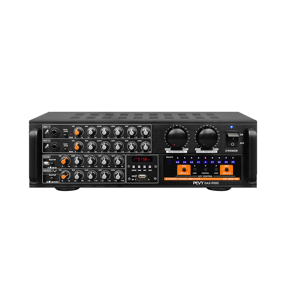 PEVY DAX-9000 Power Amplifier w/ Key Control