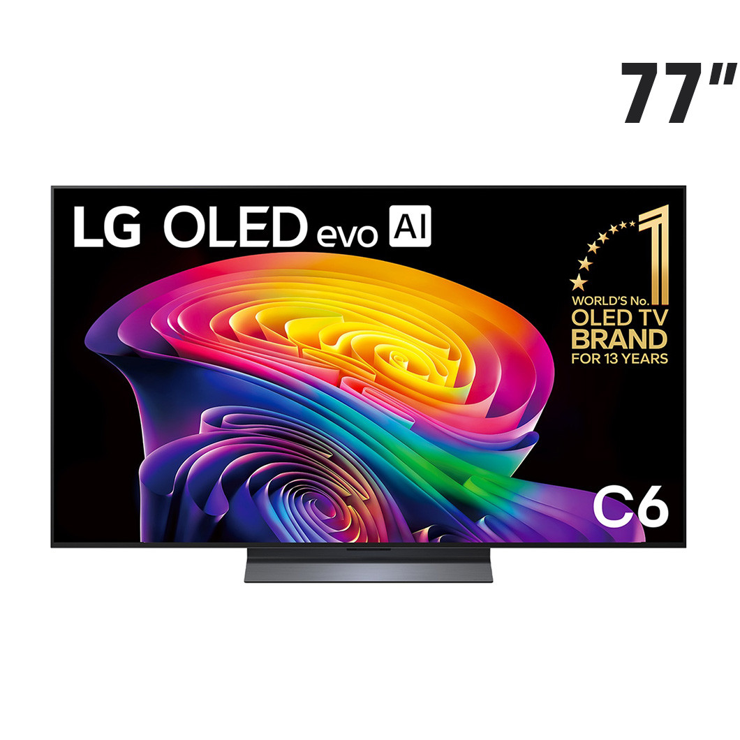 LG OLED77C6PSA 77-inch OLED evo AI C6 4K Smart TV (webOS) -  2026 model